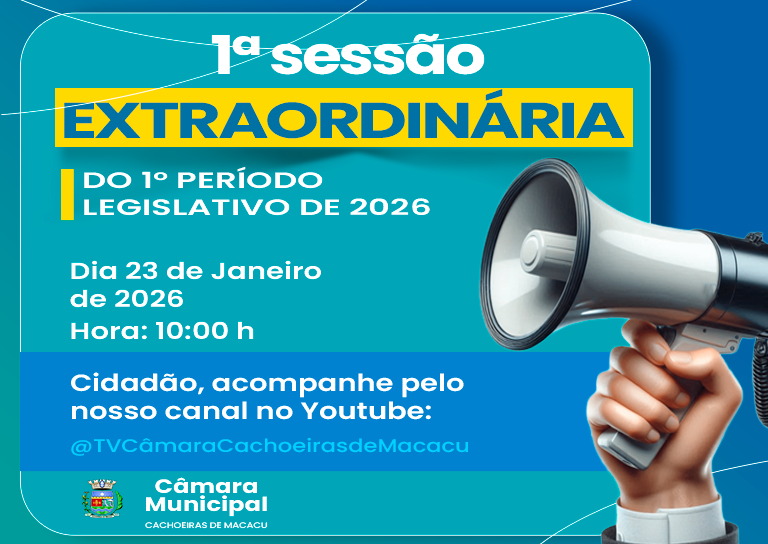 1ª Sessão Extraordinária