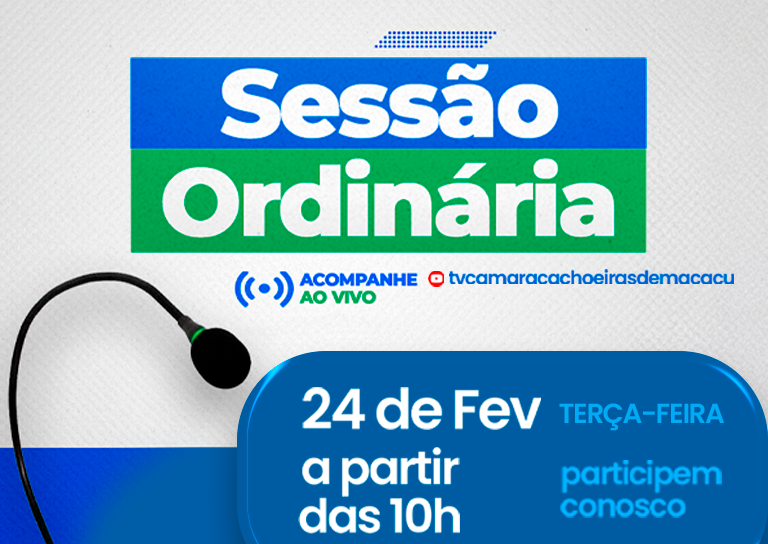 Sessão Ordinária - 24 de fevereiro